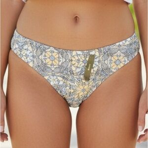 J. Crew Active Bikini Bottom Women's 2X Blue Kaleidoscope New BF153 7850